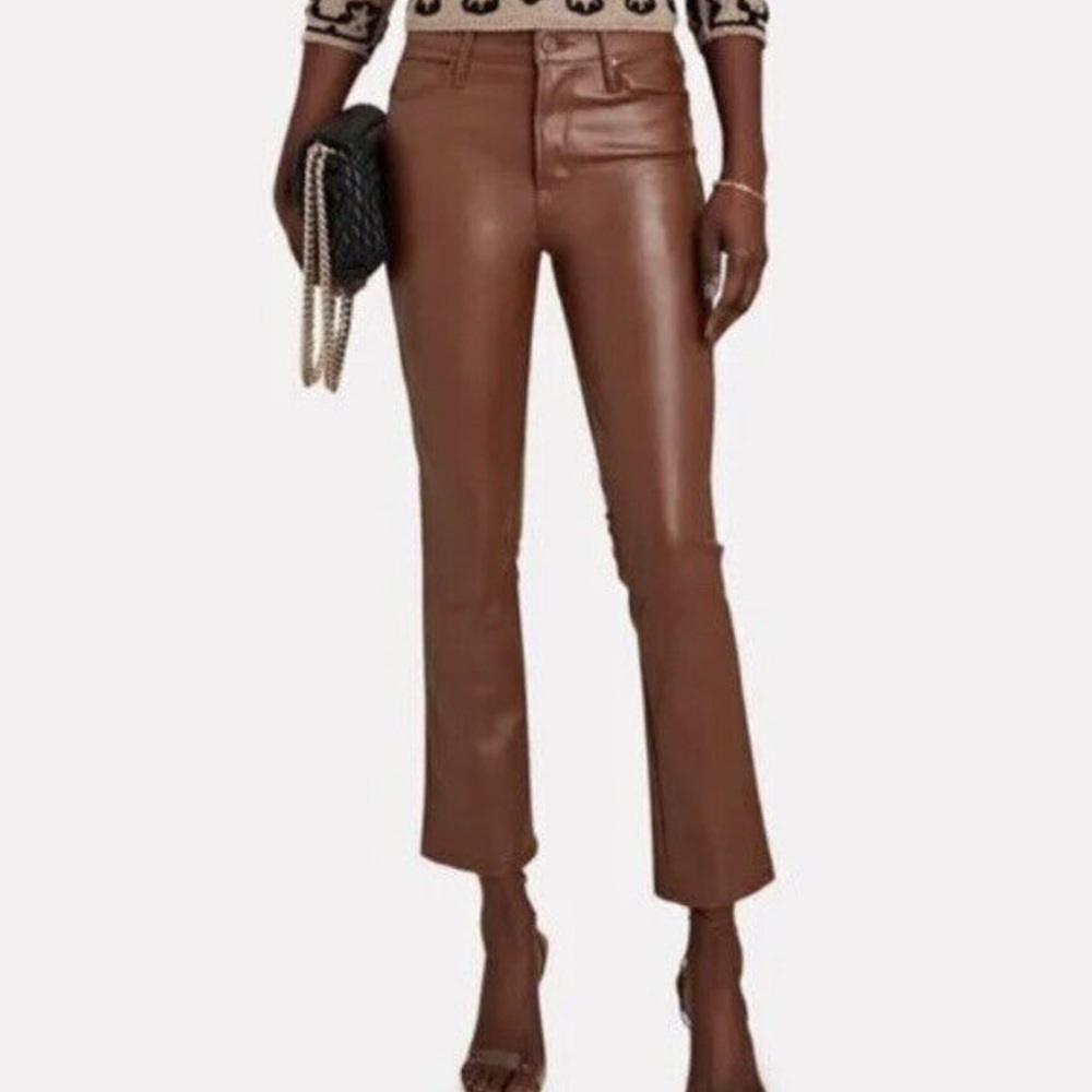 MOTHER Brown Ankle & Cropped Jeans